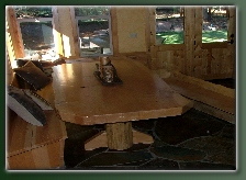 Cedar Slab Table and Furniture